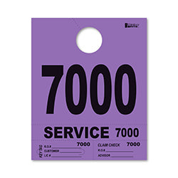 4 Part Heavy Brite Dispatch Numbers - Purple - 7000-7999